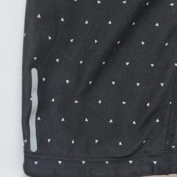Nike active wear leggings women's size M black white polka dot w pink waistband - Picture 9 of 14